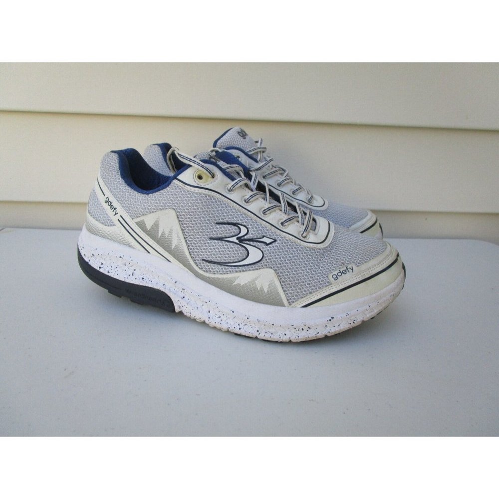 Gravity Defyer Men's GDEFY Mighty Walk Athletic Shoes White Blue - Size 11.5 W